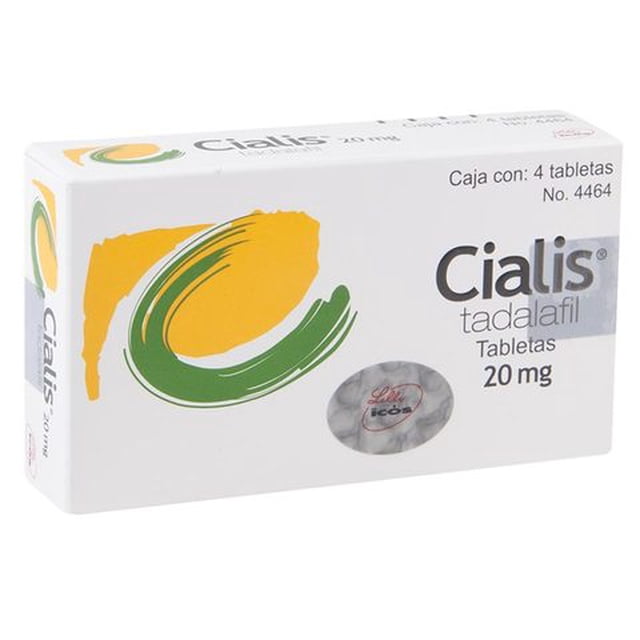 Cialis 20 mg, 4 tabletas