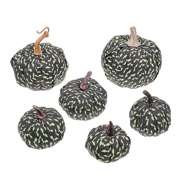 Adornos colgantes de calabaza Allinless 6 piezas para decoración de Halloween