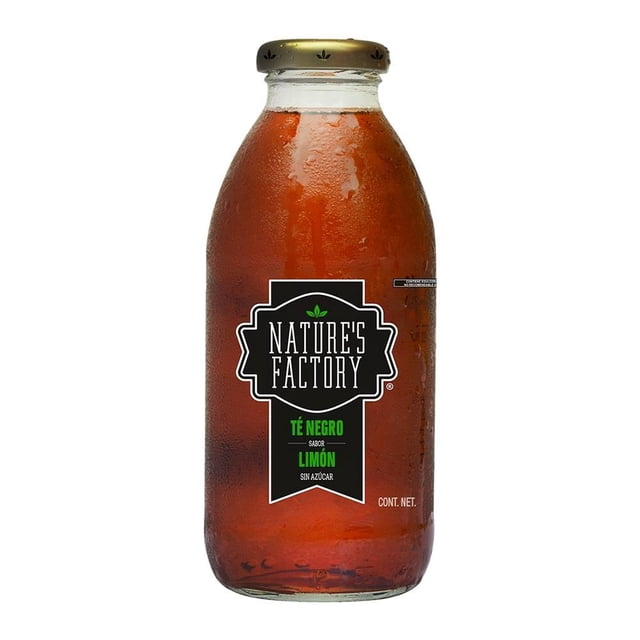 Té negro Nature's Factory sabor limón sin azúcar 485 ml