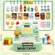 thumbnail image 2 of Caja Registradora Supermercado Juguete 42ps Regalo Nino Xtellar verde, 2 of 4