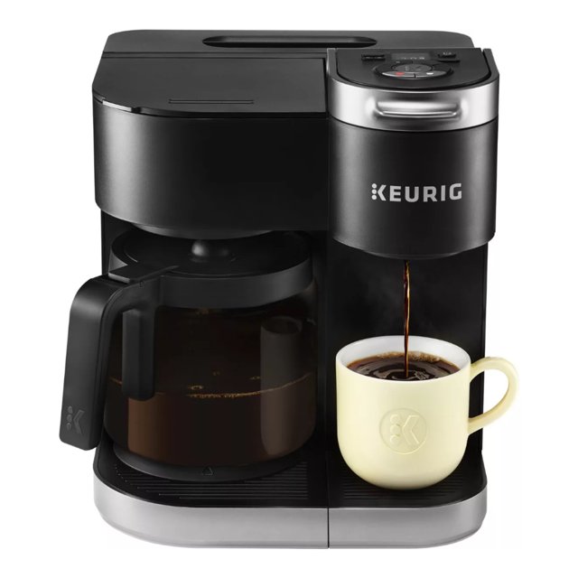 Cafetera Keurig K-Duo 12 Tazas Café Molido K-Cup Negro