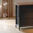 thumbnail image 4 of QinaQin Mueble para TV de 70 pulgadas con cajones, contacto eléctrico y luz LED, centro de entretenimiento para pantallas de 65, 75 y 80 pulgadas, 4 of 8