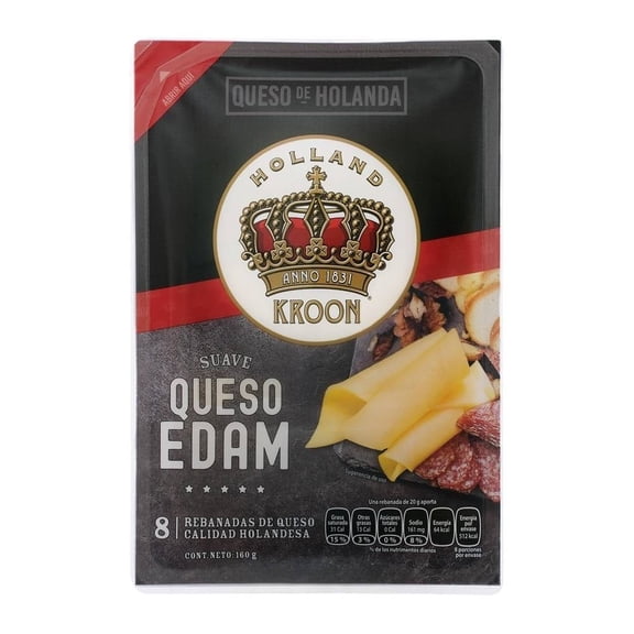 Queso edam Kroon en rebanadas 160 g