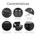 thumbnail image 4 of Caja Metálica Con Llave Negra Para Dinero Y Monedas, Cierre, 4 of 9