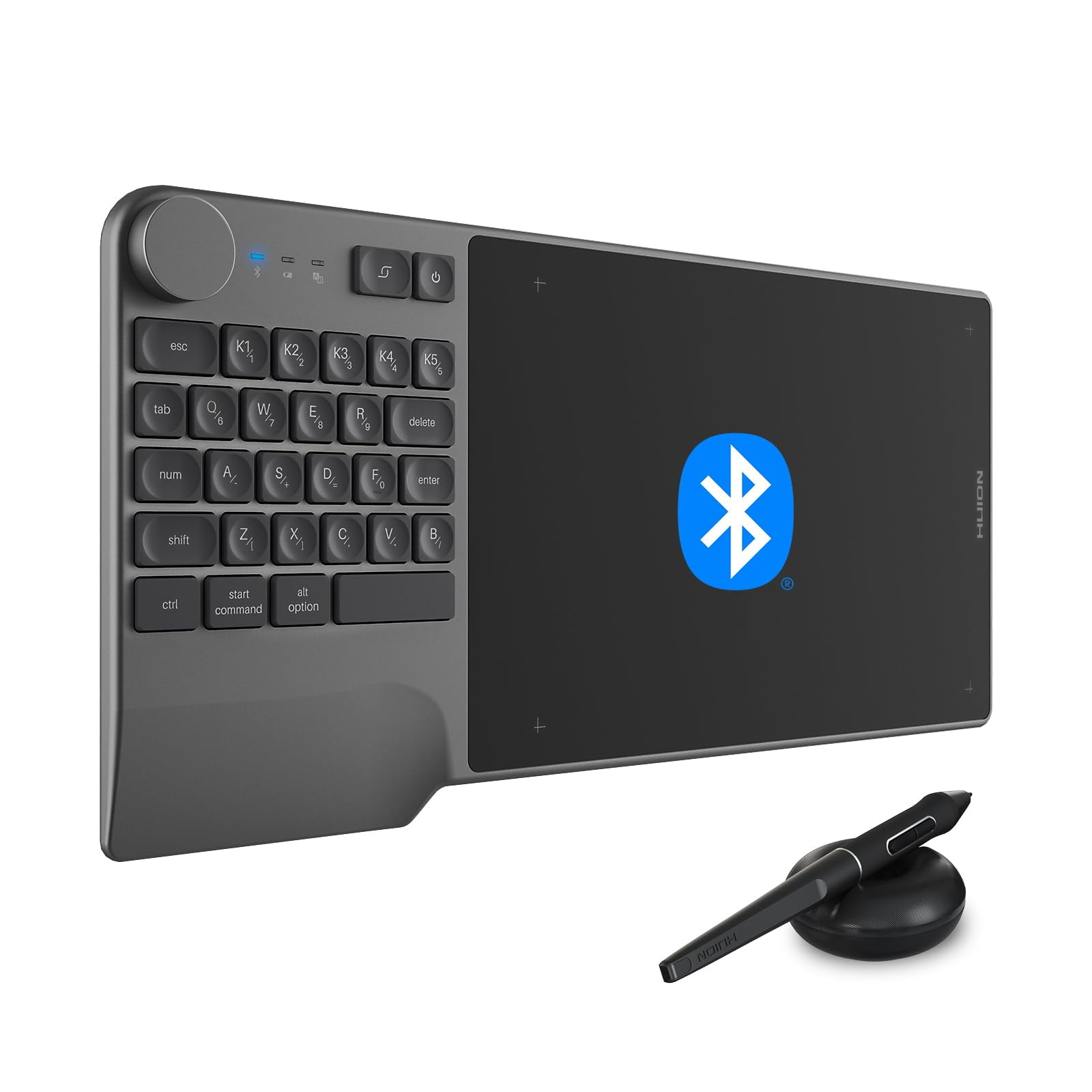 Tableta de dibujo inalámbrica HUION Inspiroy Keydial KD200 Bluetooth