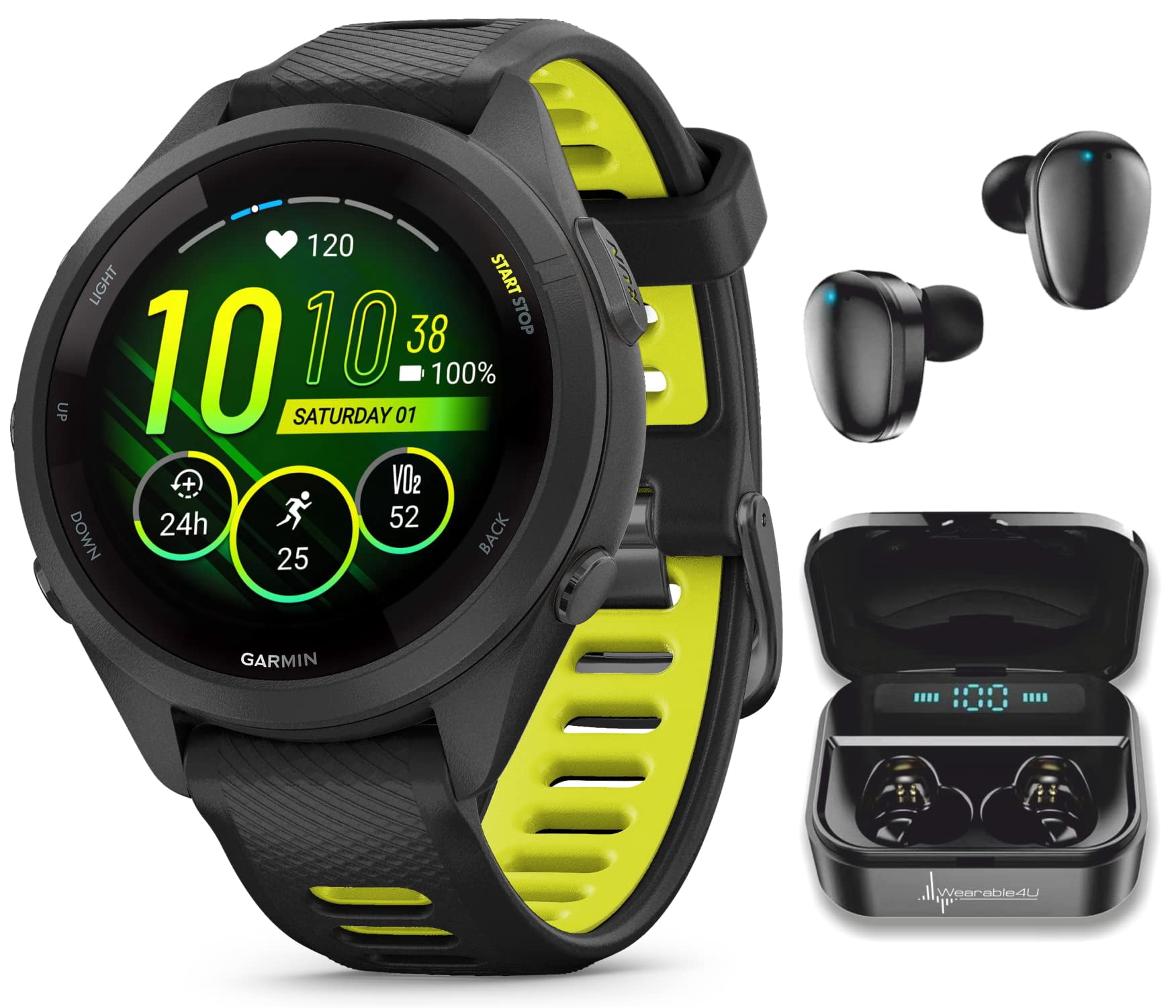 Reloj inteligente portátil 4U Garmin Forerunner 265S Music GPS 42 mm