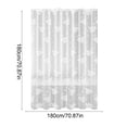 thumbnail image 4 of Cortina de Ducha Gruesa para Baño, Resistente Al Agua, con Barra, Tela Impermeable, Sin Perforaciones, 4 of 6