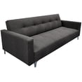 thumbnail image 3 of Sofa Cama Reclinable EL BAZAR STORE Paris Lino Gris Oxford Moderno abotonado, 3 of 7