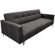 thumbnail image 3 of Sofa Cama Reclinable EL BAZAR STORE Paris Lino Gris Oxford Moderno abotonado, 3 of 7