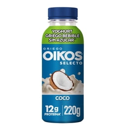 Yoghurt Griego Oikos Selecto Bebible Sin Azúcar Coco 220 g