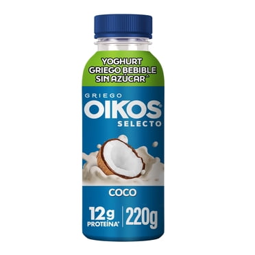 Yoghurt Griego Oikos Selecto Bebible Sin Azúcar Coco 220 g