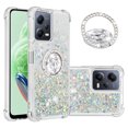 thumbnail image 1 of Funda para Xiaomi POCO X5 5G con Brillo Líquido Flotante, Purpurina, Parachoques y Anillo Giratorio Soporte, 1 of 5