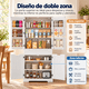 thumbnail image 4 of Zocalo Alacena de Cocina con 4 Puertas y Cajón, 76 x 40 x 183 cm, Gran Almacenamiento, Blanco, 4 of 12