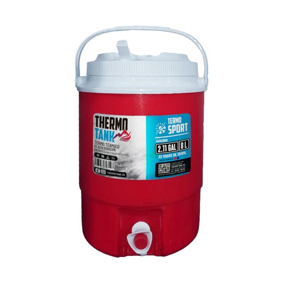 Termo De 8 Litros / 1.05 Gal Thermo Tank Rojo