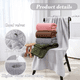 thumbnail image 3 of 2pcs toalla baño completo grande Malubero Verde, 3 of 5