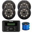 thumbnail image 1 of Estéreo KICKER Marine Bluetooth USB Altavoces de 6.5" (4) + Cable, 1 of 4