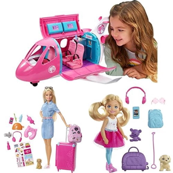 Set de juego Barbie Dreamplane Transforming con asientos reclinables Barbie