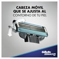 thumbnail image 4 of Gillette Mach3 AquaGrip Rastrillo para afeitar Recargable con 2 repuestos, 4 of 5