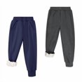 thumbnail image 1 of BIG ELEPHANT Pantalones Deportivos con Forro Polar para Niños y Niñas, Pantalones Deportivos Cálidos de Invierno con Cintura Elástica y Bolsillos de 3 a 16 Años, 1 of 9