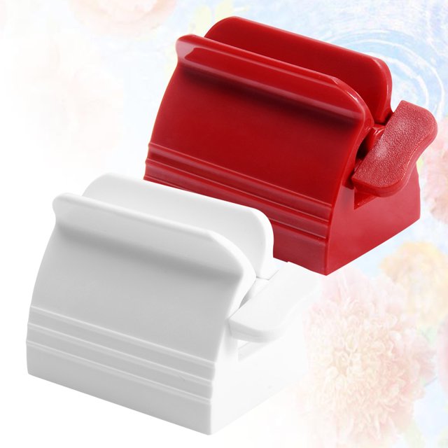 Alasum 2Ud Extrusor De De Plástico Con Base Gruesa Para Pasta Dental Y Cremas Colores Surtidos