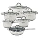 thumbnail image 1 of Bateria de Cocina Kaiserhoff-Queen Sense Acero Inoxidable Antiadherente Set 12 Piezas Plateado, 1 of 6