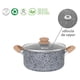 thumbnail image 2 of Cacerola Olla Hudson 24cm Aluminio Forjado espesor 4mm Antiadherente Granito con tapa cristal, 2 of 9