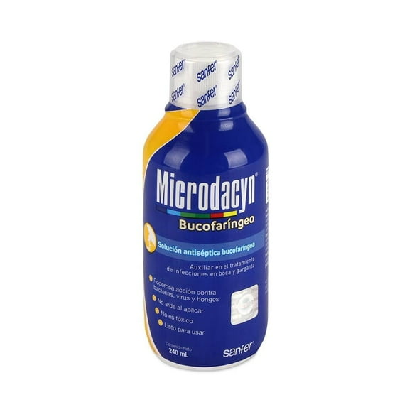 Solución antiséptica bucofaríngea Microdacyn Bucofaríngeo