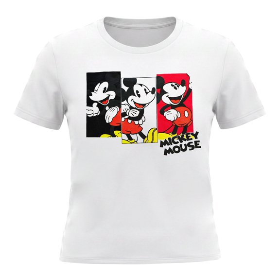 Playera Mickey Mouse para Dama, Manga Corta Blanco Talla G