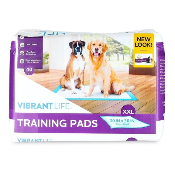 Tapetes Entrenadores Vibrant Life Extraextragrandes 40 Pzas
