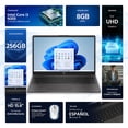 thumbnail image 2 of Laptop HP 250 G10 Intel Core i3 N305 8GB 256GB SSD 15.6" W11 Teclado Español Mouse DXT Ideal para Estudiante y Oficina, 2 of 5
