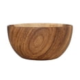 thumbnail image 1 of Ensaladera redonda de madera, utensilios de cocina para el hogar y restaurantes, ideal para mezclar arroz y fideos. El 12x6cm, 1 of 9