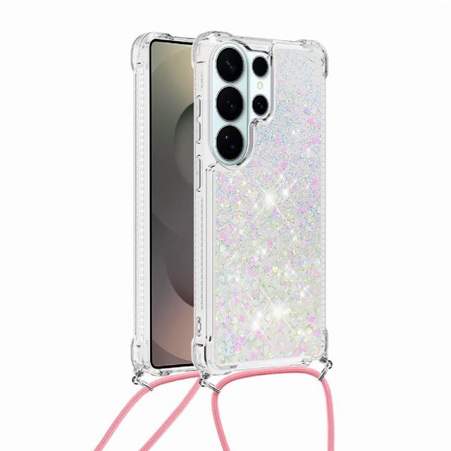 Funda FOXDOCK para Samsung Galaxy S26 Ultra con Cuerda Ajustable, Brillo Líquido, Protección Antigolpes y Lente – Ideal para Regalo