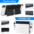 thumbnail image 4 of Funda de transporte para Switch OLED, kit de accesorios 11 en 1 para Nintendo Switch OLED con funda protectora rígida transparente, protector de pantalla HD para Switch y tapas para los pulgares, 4 of 9