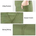 thumbnail image 4 of BIG ELEPHANT 3 Packs de Leggings Acampanados para Niña con Bolsillos Laterales, Pantalones Acampanados de Cintura Alta para Baile, 4 of 10