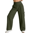 thumbnail image 3 of TaTaai Women's Loose Fit Lounge Trousers Wide Leg Design with Elastic Waist and Two Side Pockets Solid Color Casual Pants for Comfortable Daily Wear Gift, 3 of 9