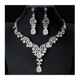 thumbnail image 2 of Conjunto De Joyas Glamuroso Collar Y Pendientes Blanco Malubero Malu1753, 2 of 3