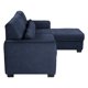 thumbnail image 3 of Sofá Love Chaise Derecho en L Eros 3 Plazas Azul para Sala, 3 of 8
