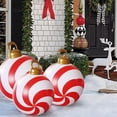 thumbnail image 4 of Árbol de Navidad inflable de 60 cm para exteriores | Decoración navideña de PVC resistente a la intemperie | Incluye inflador y estaca, 4 of 5