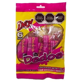 Dulce acidulado Dedos picosito 6 pzas de 20 g c/u