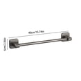 thumbnail image 3 of MTBLYS Barra para toallas de pared | Organizador de baño de aluminio espacial de alta resistencia | Toallero gris de 40 cm para toallas de mano y faciales, 3 of 8