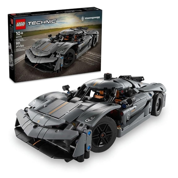 Set de Bloques de Construcción tipo rompecabezas LEGO Technic Hipercoche Koenigsegg Jesko Absolut Gris 42173