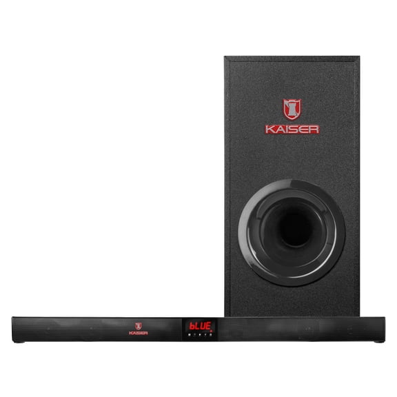 Barra de Sonido con Subwoofer Bluetooth Kaiser KBS-3080 40 W RMS más Control Remoto