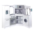 thumbnail image 5 of Kids House Cocina Master Chef White Kitchen: Cocina de Juguete para Niños, Modular Esquinada con Microondas, Lavabo, Cortinas Elegantes y Espacio de Almacenamiento Integrado, 5 of 5