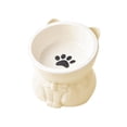 thumbnail image 2 of Cats Food Bowl Large Capacity Pet Food Bowl Cute Drinking Bowl For Cats To Protects The, 2 of 6