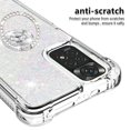 thumbnail image 3 of Funda para Xiaomi Redmi Note 11 4G/Note 11S 4G con Brillo Líquido Flotante, Purpurina, Parachoques y Anillo Giratorio Soporte, 3 of 5