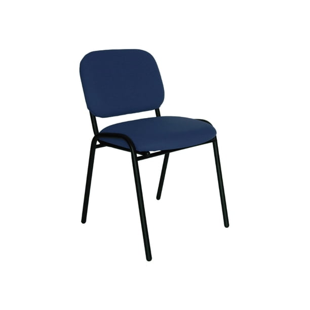 Offiho Silla de Visita para Oficina, Sala de Espera, Consultorio, Tapiz de Tela Azul Marino