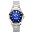 thumbnail image 1 of Casio Standard Analog Stainless Steel Blue Dial Solar MTS-RS100D-2AV Men's Watch, 1 of 4