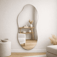 thumbnail image 1 of Espejo de Pared Asimétrico Decorativo Forma de Nube Irregular sin Marco Dieño Moderno Ideal para Sala Comedor Recamara Baño y Vestidor 110 CM, 1 of 6