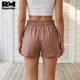 thumbnail image 4 of Short Casual de Mujer Con Cordón Ajustable y Bolsillos rosa Chico, 4 of 5