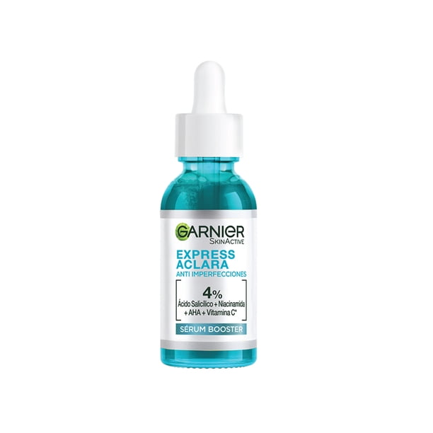 Sérum booster Garnier skin active anti imperfecciones con ácido salicílico y vitamina c 30 ml